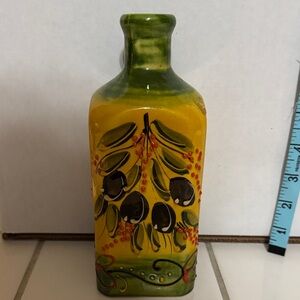 EL POYETON Olive oil bottle hand painted Spain🐈‍⬛